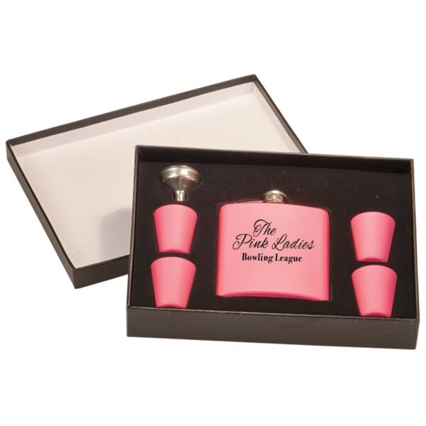 6 oz. Matte Flask Set in Presentation Box Thumbnail