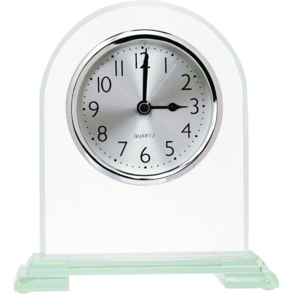 6 1/2" Arch Glass Clock Thumbnail