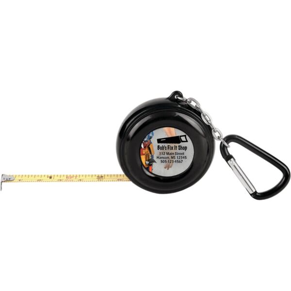 6-Foot Pocket Tape Measure w/Carabiner, 2-sided, 1" Insert Not Included Thumbnail