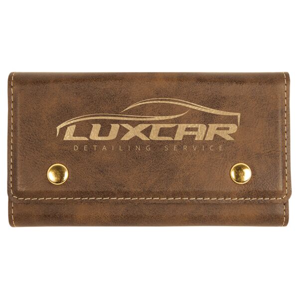 Rustic/ Laserable Leatherette Card & Dice Set Thumbnail