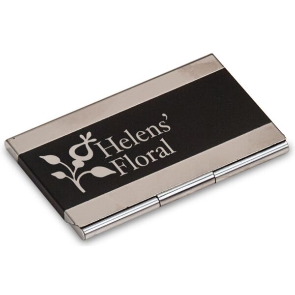3 3/4" x 2 1/2" Laserable Business Card Holder Thumbnail