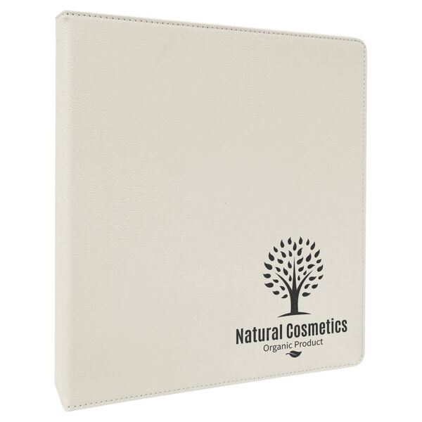 10 1/2" x 11 1/2" Laserable Leatherette 3 Ring Binder with 1" Slant DRings Thumbnail