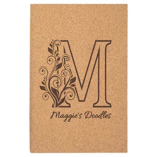 5 1/4" x 8 1/4" Cork Sketch Book with Unlined Notepad Thumbnail