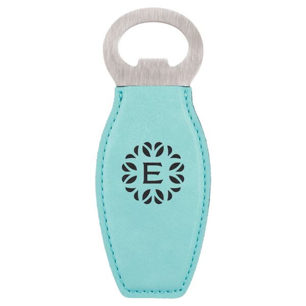 Laserable Leatherette Bottle Opener with Magnet Thumbnail