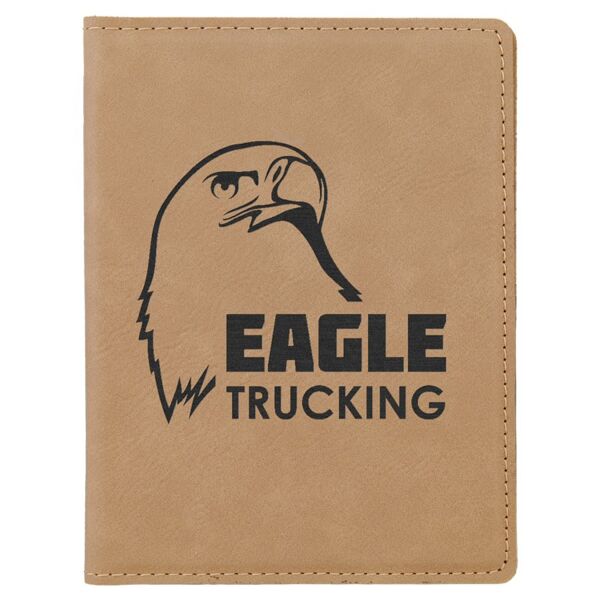 4 1/4" x 5 1/2" Laserable Leatherette Passport Holder Thumbnail