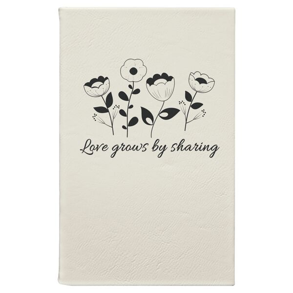 5 1/4" x 8 1/4" / Laserable Leatherette Journal with Lined Notepad Thumbnail