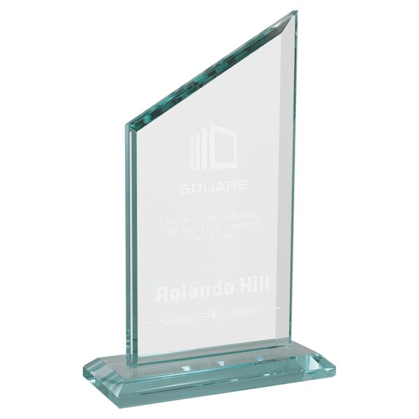 4 3/4" x 8 1/2" Zenith Series Glass Award Thumbnail