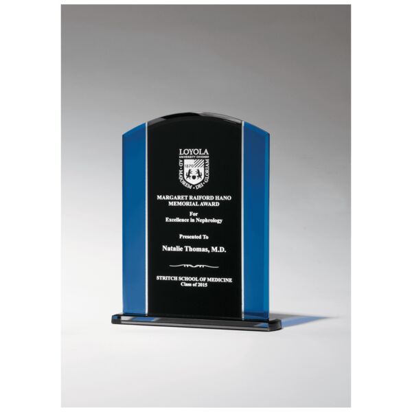 6 1/2" x 8 3/8" Glass with / Silkscreened Upright and Screened Base with Felt Bottom Thumbnail