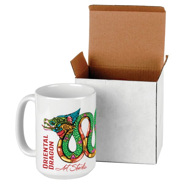 15 oz. Sublimatable Ceramic Mug with Box Thumbnail