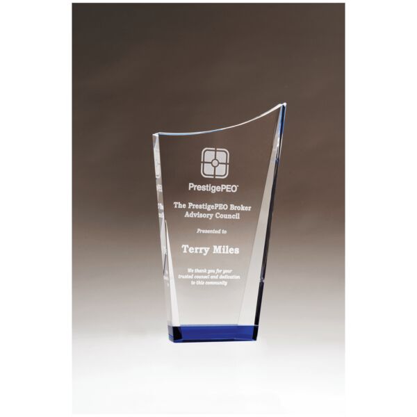 5 5/8" x 9 5/8" Contemporary Series Crystal with Bottom Thumbnail
