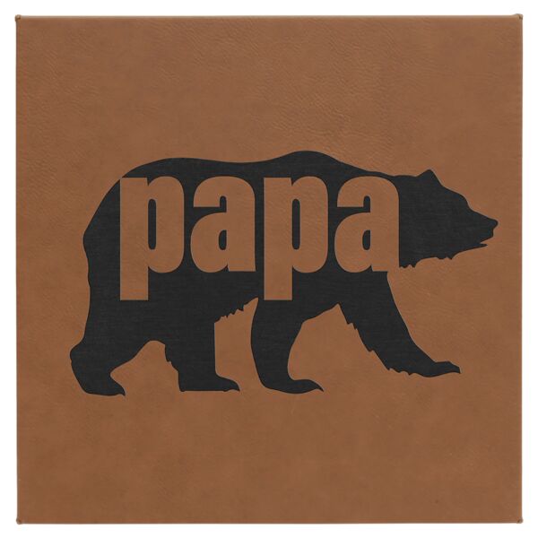 10" x 10" Laserable Leatherette Wall Decor with Sawtooth Hanger Thumbnail