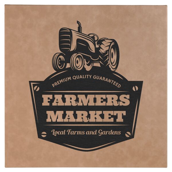 14" x 14" Laserable Leatherette Wall Decor with Sawtooth Hanger Thumbnail