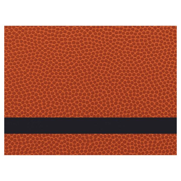 12" x 24" Basketball Premier Laserable Leatherette Sheet Stock with Kota Pro Adhesive Thumbnail