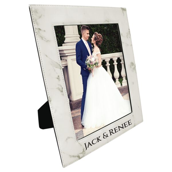 8" x 10" Marble Laserable Leatherette Photo Frame Thumbnail