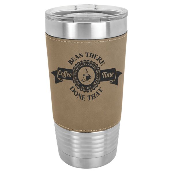 Polar Camel 20 oz. Leatherette Grip Tumbler with Standard Lid Thumbnail
