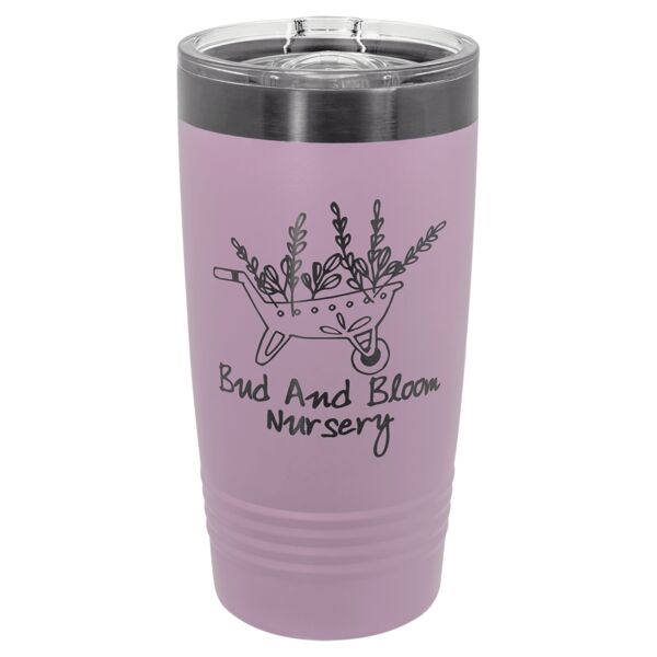Polar Camel 20 oz. Moody Lilac/ ION-Plated Ringneck Tumbler with Slider Lid Thumbnail