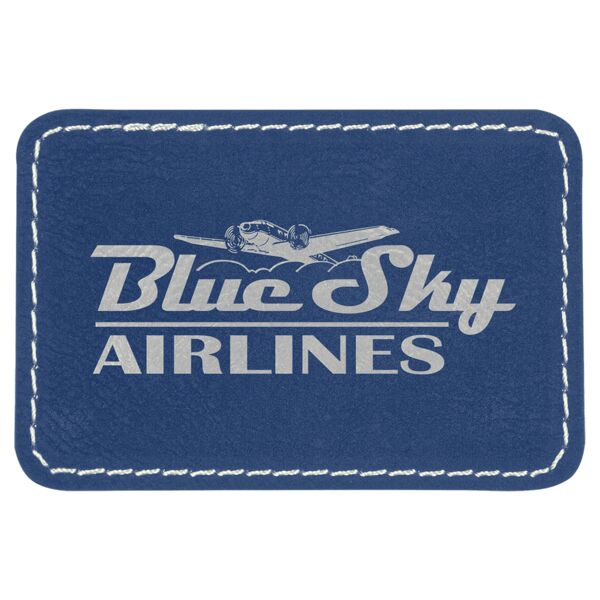 3" x 2" Rectangle Patch Laserable Leatherette with Kota Pro Adhesive Thumbnail