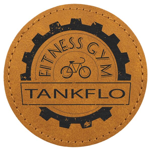 3" Premier Laserable Leatherette Round Patch with Kota Pro Adhesive - Creekside Collection Thumbnail