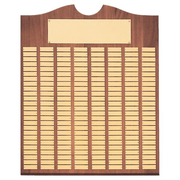 28" x 35"/Plates 7/8" x 2 3/4" American 200 Plate Perpetual Plaque with Brushed Brass Plates Thumbnail
