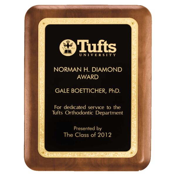 5" x 7" American Plaque with Textured LaserFX plate with Florentine Border Thumbnail