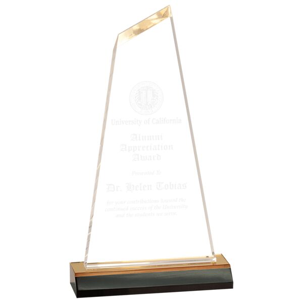 4 1/2" x 8" Reflection Optima Acrylic with 5" Mirror Base Thumbnail