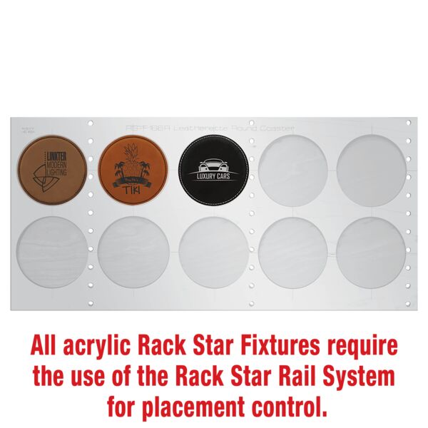 4" Round Coaster Fixture - Holds 10 Thumbnail