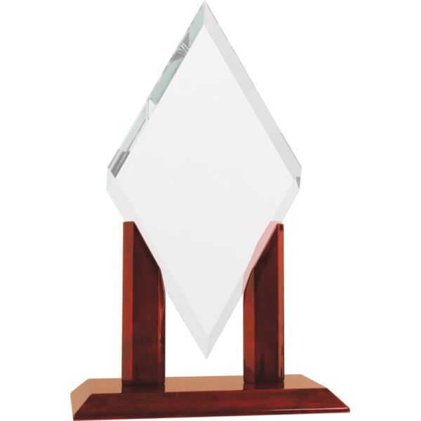 8" x 14" Mayfair Diamond Jade Glass Replacement Blank Thumbnail