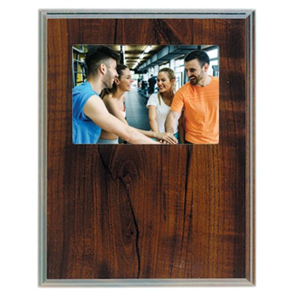 7" x 9" Finish Slide-In Frame Plaque with 5" x 3 1/2" Window Thumbnail