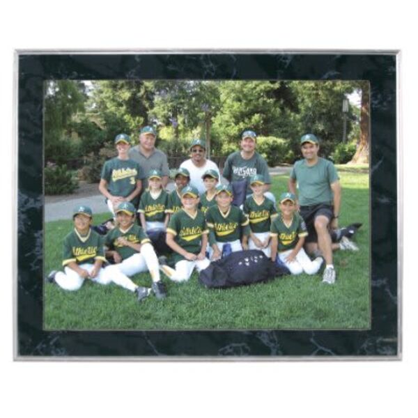 13" x 10 1/2" Marble Finish Slide-In Frame Plaque with 11" x 8 1/2" Window Thumbnail