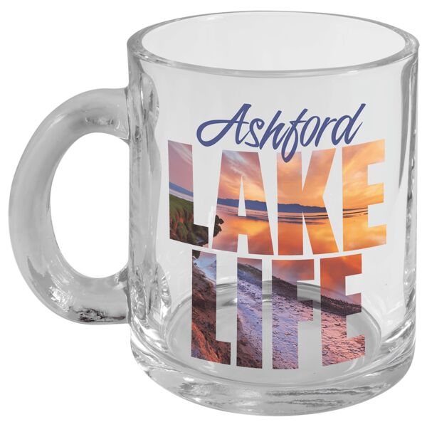 10 oz. Sublimatable Glass Mug with Handle Thumbnail