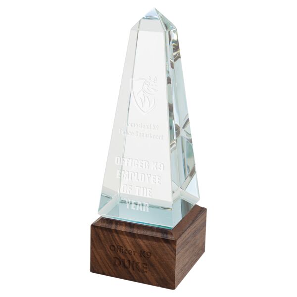 9" Obelisk Sierra Glass with Base Thumbnail