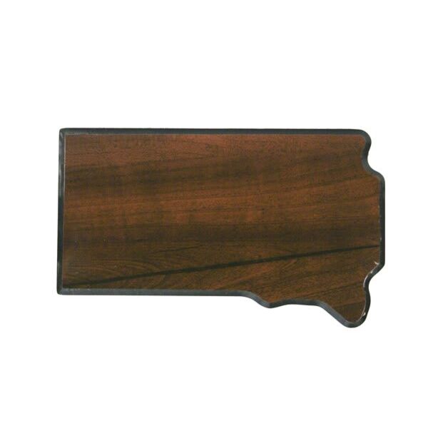 6" x 10" Finish Edge South Dakota State Plaque Thumbnail