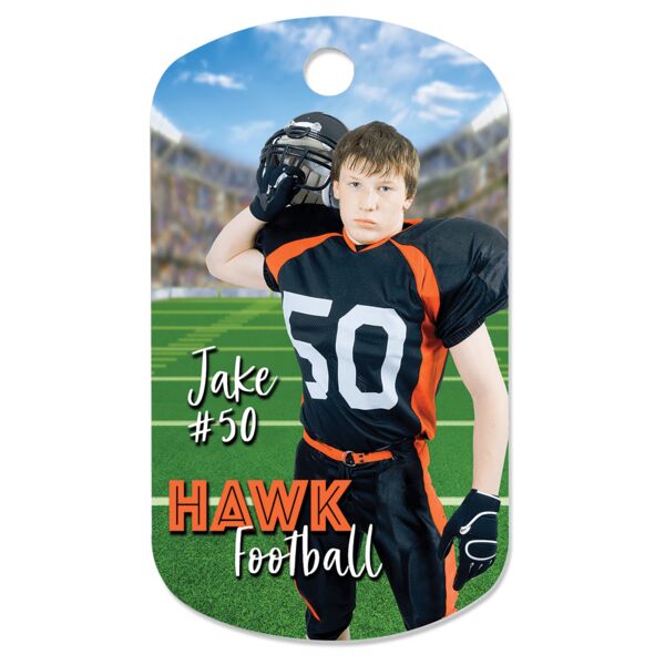 1" x 2" Gloss Sublimatable Aluminum G.I. Tag Thumbnail