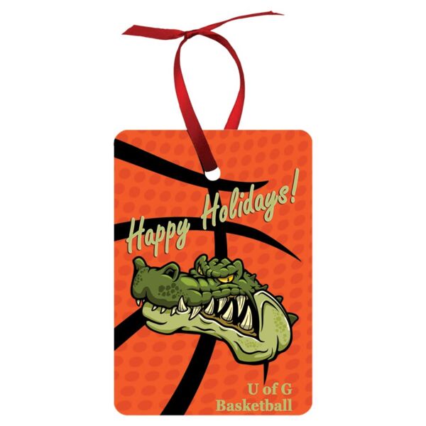 2" x 3" Gloss Unisub Aluminum Vertical Rectangle Ornament, 2-sided Thumbnail