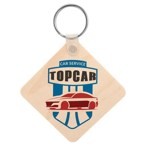 2.25" x 2.25" Square Matte Unisub Sublimatable Keychain Thumbnail