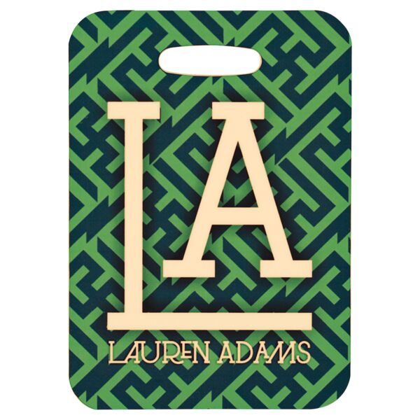 2.75" x 4" Gloss Unisub FRP Sublimatable 2-Sided Rectangle Bag Tag Thumbnail