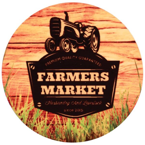 2.5" Gloss Unisub FRP Sublimatable Round Magnet Thumbnail