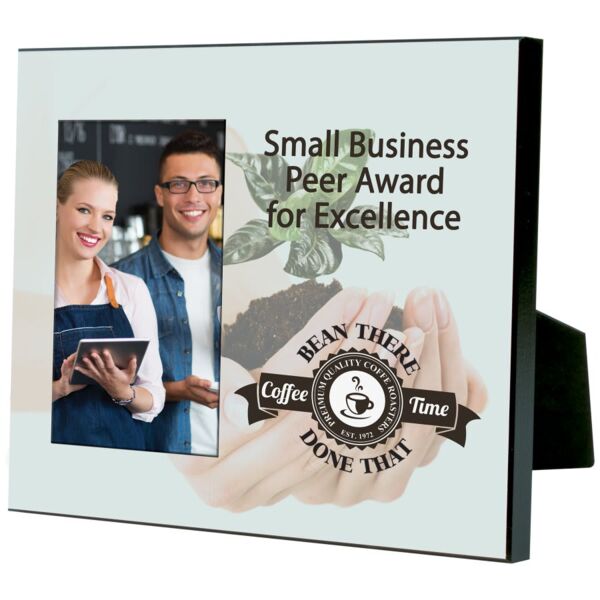 8" x 10" Unisub Sublimatable Gloss Offset Frame Holds 4" x 6" Photo Thumbnail