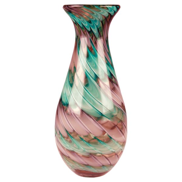 14 1/2" Swirl Art Glass Vase Thumbnail