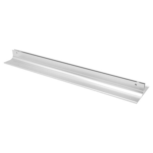 12", Satin , Kota Pro Aluminum Corridor Bracket, Fits 1/8" Thick Plastic Insert Thumbnail