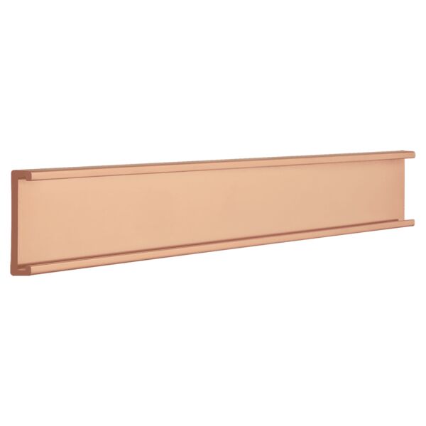 1" x 10", Kota Pro Aluminum Wall Bracket without Mounting Holes, Fits 1/16" Thick Plastic Insert Thumbnail