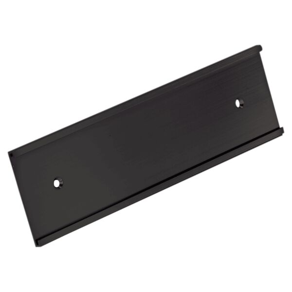 2" x 12", Kota Pro Aluminum Wall Bracket with Mounting Holes, Fits 1/16" Thick Plastic Insert Thumbnail