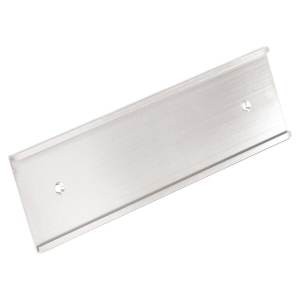 2" x 12", Shiny , Kota Pro Aluminum Wall Bracket with Mounting Holes, Fits 1/16" Thick Plastic Insert Thumbnail