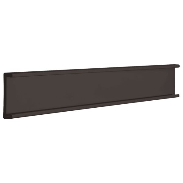 1" x 12", Kota Pro Aluminum Wall Bracket without Mounting Holes, Fits 1/16" Thick Plastic Insert Thumbnail