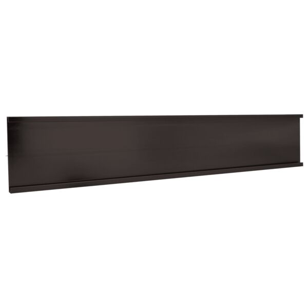 1 1/2" x 4", Kota Pro Aluminum Wall Bracket without Mounting Holes, Fits 1/16" Thick Plastic Insert Thumbnail