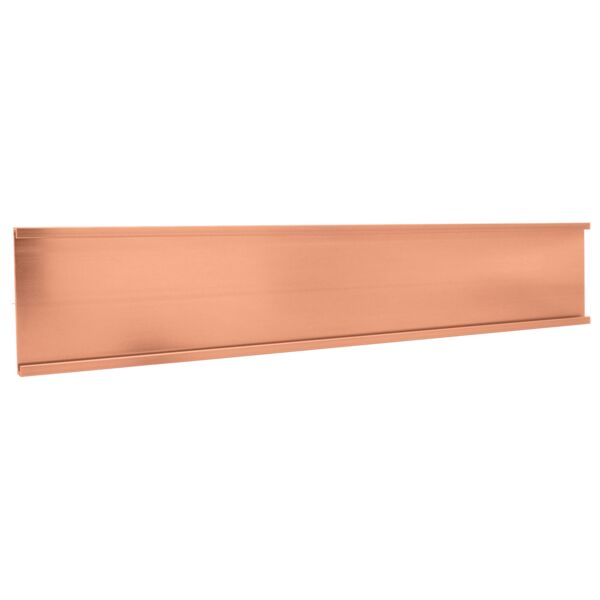 1 1/2" x 6", Polished , Kota Pro Aluminum Wall Bracket without Mounting Holes, Fits 1/16" Thick Plastic Insert Thumbnail
