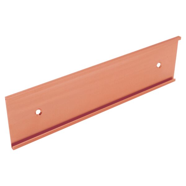 4" x 10", Polished , Kota Pro Aluminum Wall Bracket with Mounting Holes, Fits 1/8" Thick Plastic Insert Thumbnail