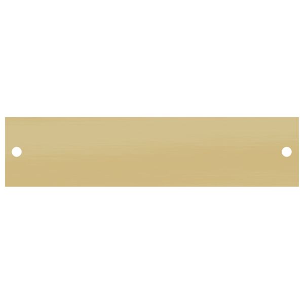 2 5/8" x 7" Brushed Aluminum Plate with Two Holes Thumbnail