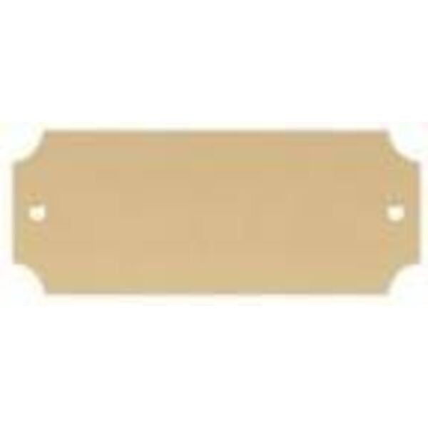 2 1/2" x 1" DynaSub Satin Aluminum Perpetual Plate Thumbnail