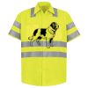 Men's High Visibility Safety Short Sleeve Work Shirt Thumbnail